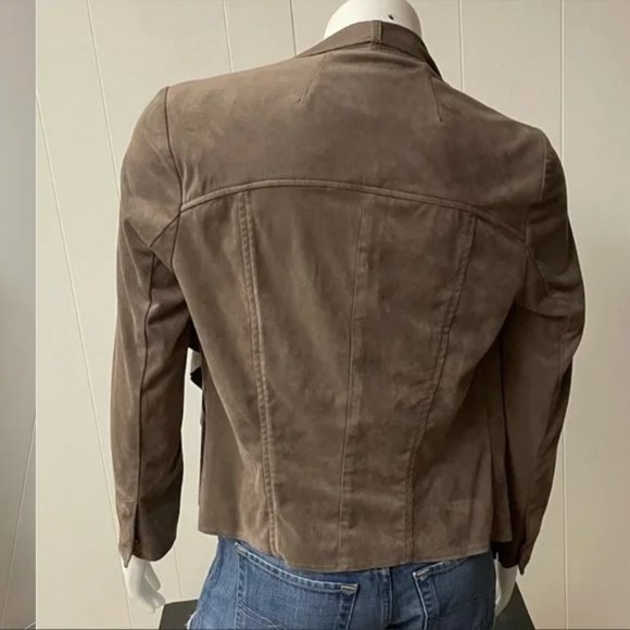 KUT from the Kloth Tayanita Faux Suede/Leather Moto Jacket - Picture 4 of 4